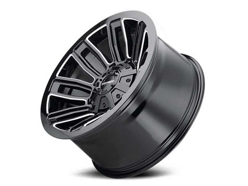 Mayhem Wheels 8108-2137BM-26 Decoy 8108 20x10 Milled Spoke Gloss Black -26 OS 6 Lug 4.48BSM 106 Bore