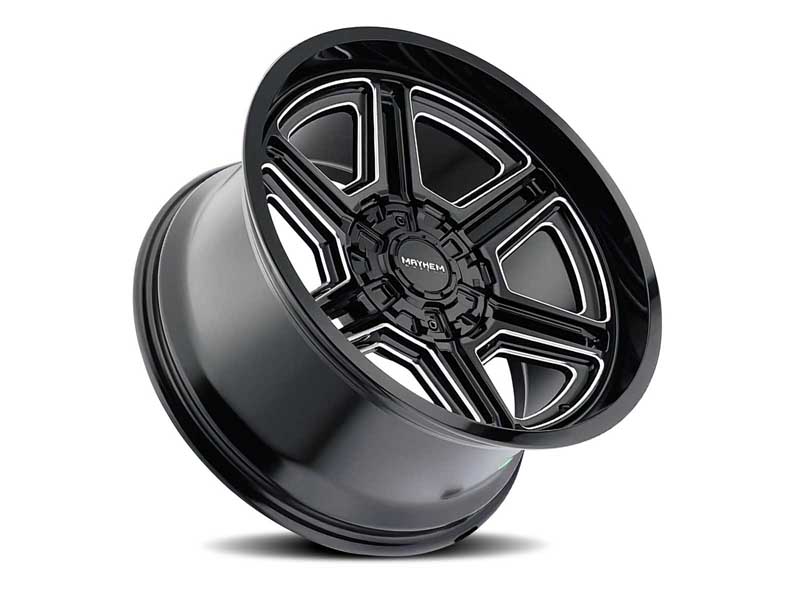 Mayhem Wheels 8117-2137BM Hermosa 8113 BM 20x10 Milled Black -25 Offset 6 Lug 4.52 BSM 106 Bore