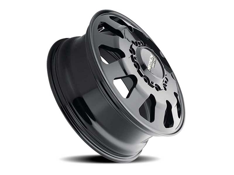 Mayhem 8181-22820B Challenger Front Dually 8181 FB 22x8.25 Full Black 169 OS 10 Lug 11.28 BSM 170.1