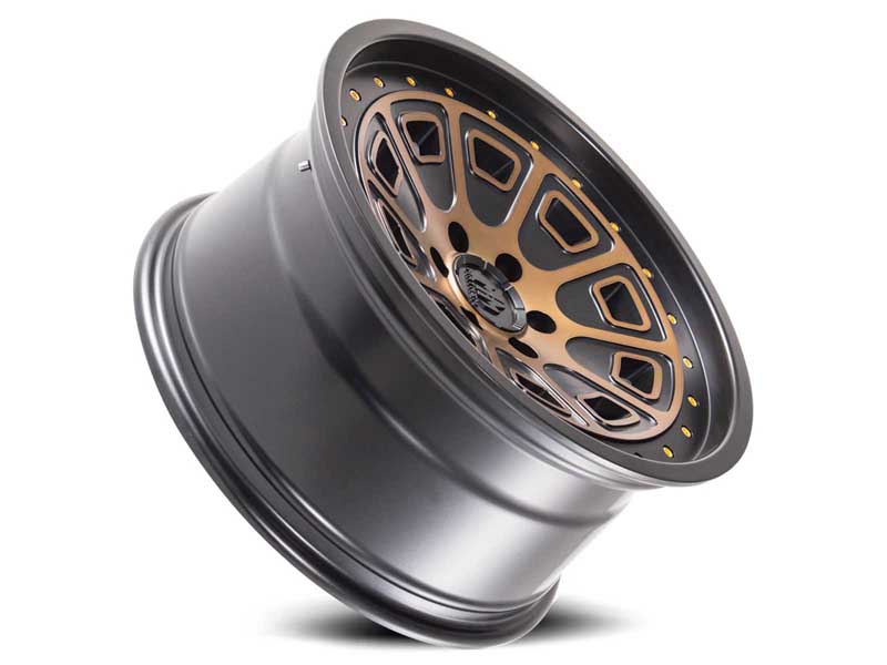 Mayhem Wheels 8301-2936TZ Flat Iron 8301 BRZ 20x9 Bronze Tint Black 0 Offset 6 Lug 5 BSM 87.1 Bore