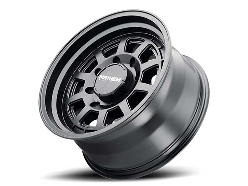 Mayhem Wheels 8303-7870MB0 Voyager 8303 MB 17x8.5 Black 0 Offset 8 Lug 4.75 BSM 125.2 Bore 170
