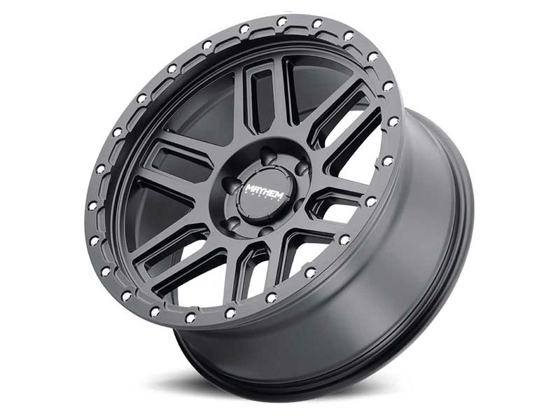 Mayhem Wheels 8304-7973MB12 Delta 8304 MB 17x9 Matte Black Lip Black -12 O/S 5 Lug 4.53BSM 78.1 Bore