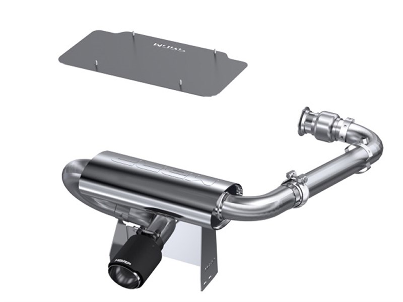 MBRP AT-9208FS Stainless 2.5" Single-Exit Carbon Tip Exhaust for 2017-2023 Can-Am Maverick X3 Turbo