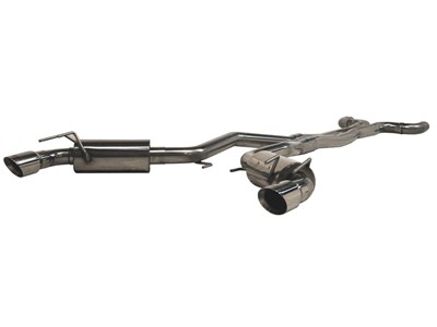 MBRP S7018409 Dual T409 Cat-Back 3" Exhaust W/Round Tips 2010-2015 Camaro SS 6.2 LS3 6-Speed Manual