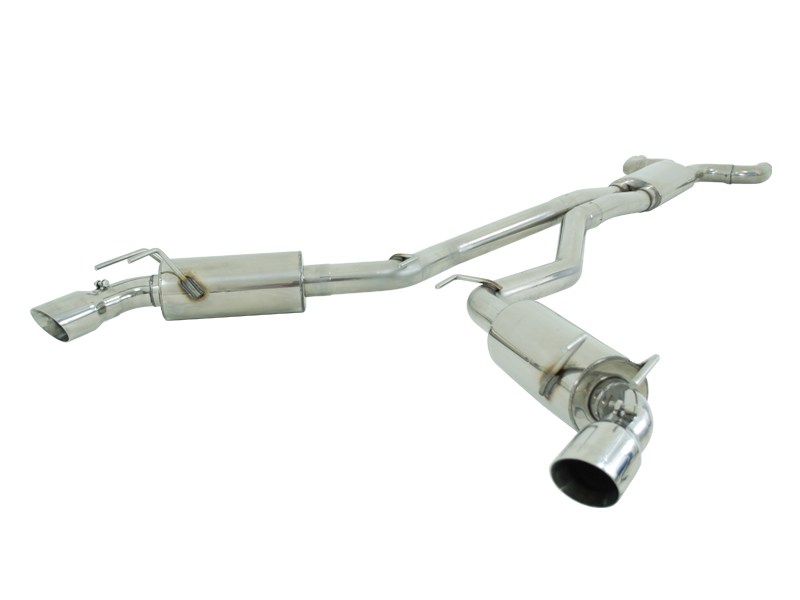 MBRP S7024409 Dual T409 Cat-Back 3" Exhaust W/Round Tips 2010-2015 Chevrolet Camaro SS L99 Automatic