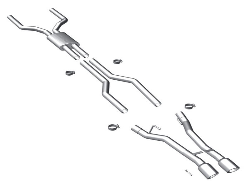 Magnaflow 15086 Competition Dual Center Exit Catback Exhaust 2010-2013 Camaro Req Aftermarket Fascia