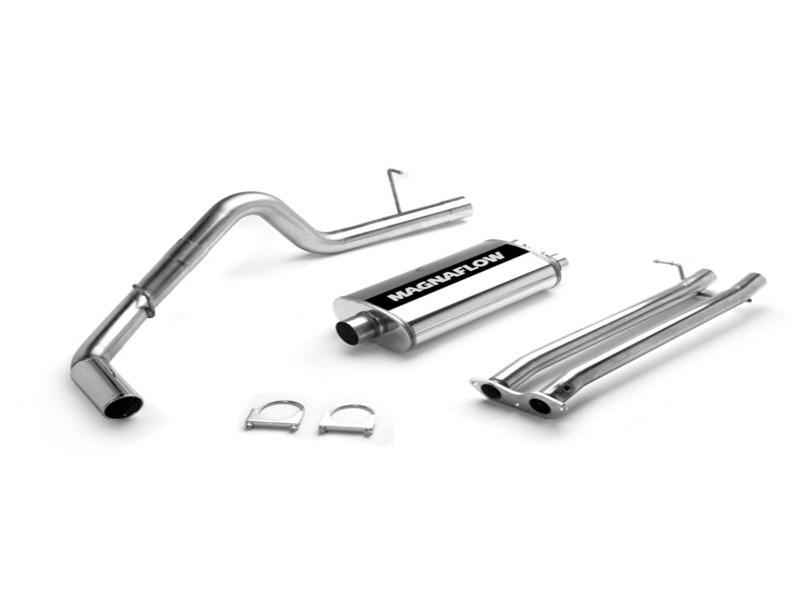 Magnaflow 15602 Rear Exit Chevy/GMC 5.0/ 5.7L Cat-back Exhaust Polished Tip- EXT-CAB SHORTBED