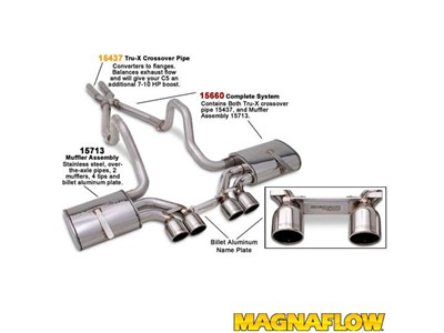 Magnaflow 15660 Cat-Back Exhaust With X-Pipe for 1997-2004 Corvette C5