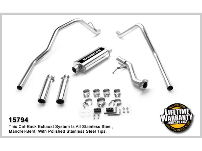 Magnaflow 15794 Dual Rear Exit Cat-back Exhaust - Standard Cab Short Bed