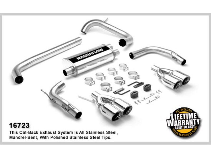 Magnaflow 16723 Quad Split Rear Exit Cat-back Exhaust 1998-2002 Camaro Firebird