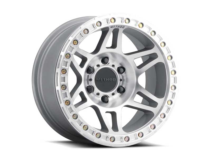 Method Wheels MR10679050344B 17x9 Beadlock MR106 5 x 127 Offset -44 Lip 0 Machined SL Clear Coat