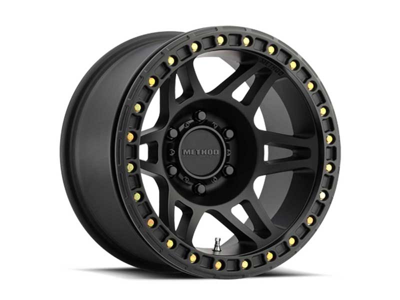 Method Race Wheels MR10679060544B 17x9 Beadlock MR106 6 x 139.7 Offset -44 Lip Size 0 Matte Black MB