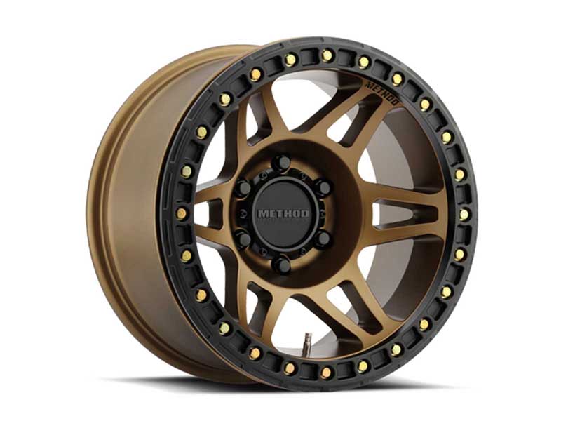Method Race Wheels MR10679060944B 17x9 Beadlock MR106 6 x 139.7 Offset -44 Lip Size 0 Bronze BRZ
