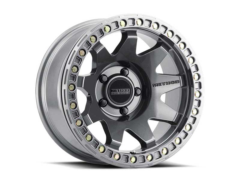 Method Race Wheels MR10879050844B 17x9 MR108 5 x 127 Offset -44 Lip Size 0.63 Gloss Titanium GY