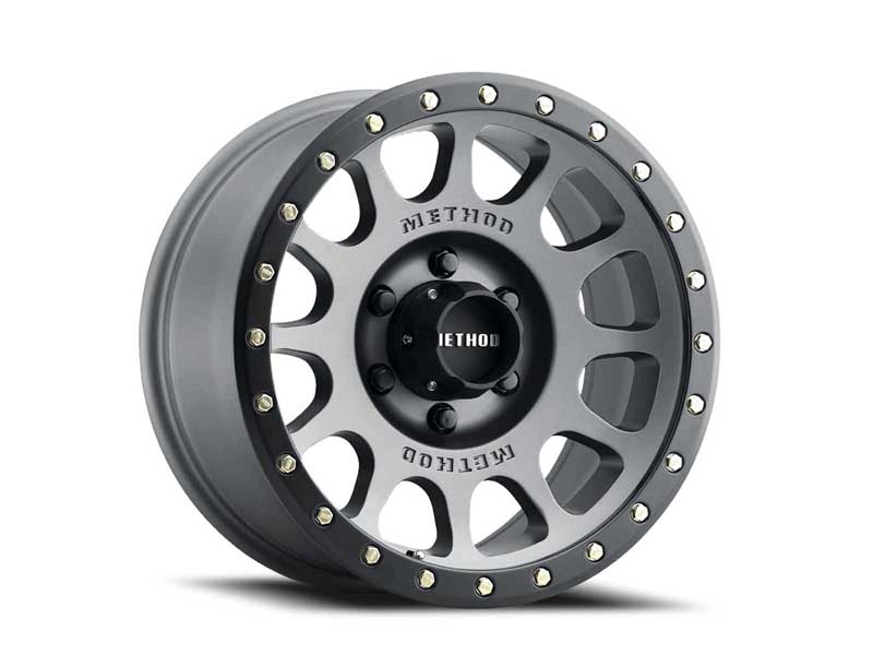 Method Wheels MR30578555800 17x8.5 NV MR305 5 x 139.7 Offset 0 Lip 1.3 Titanium TT Matte Black Lip