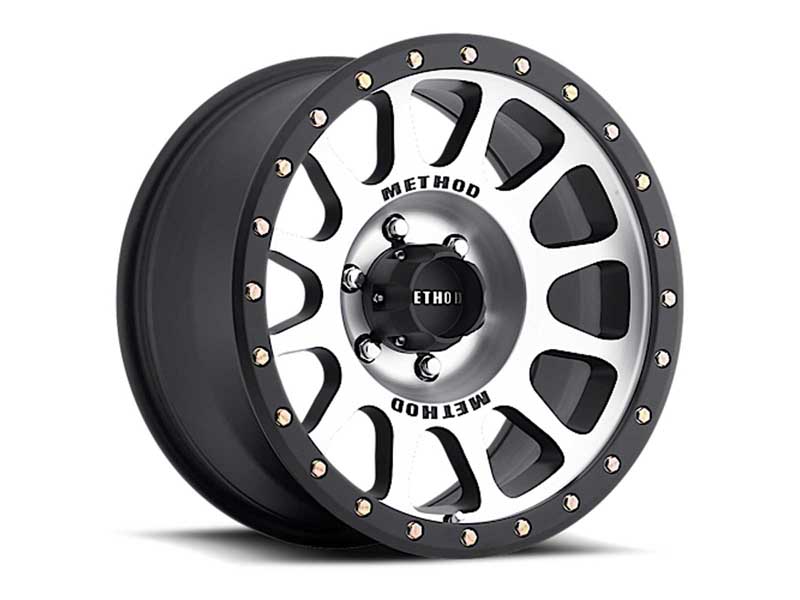 Method MR30578560325 17x8.5 NV MR305 6 x 139.7 Offset 25 Lip 1.18 Black BM Machined Face-Black Ring