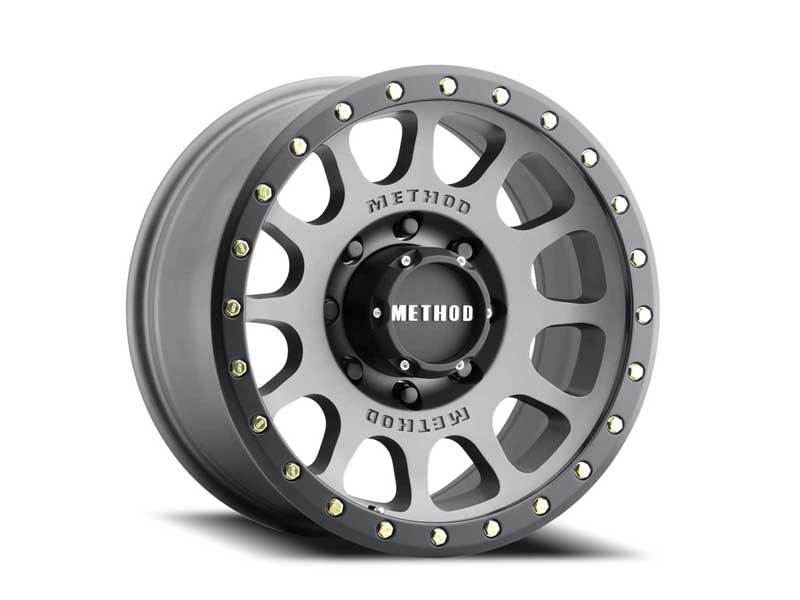 Method Wheels MR30578580800 17x8.5 NV MR305 8 x 165.1 Offset 0 Lip 1.3 Titanium TT Matte Black Lip