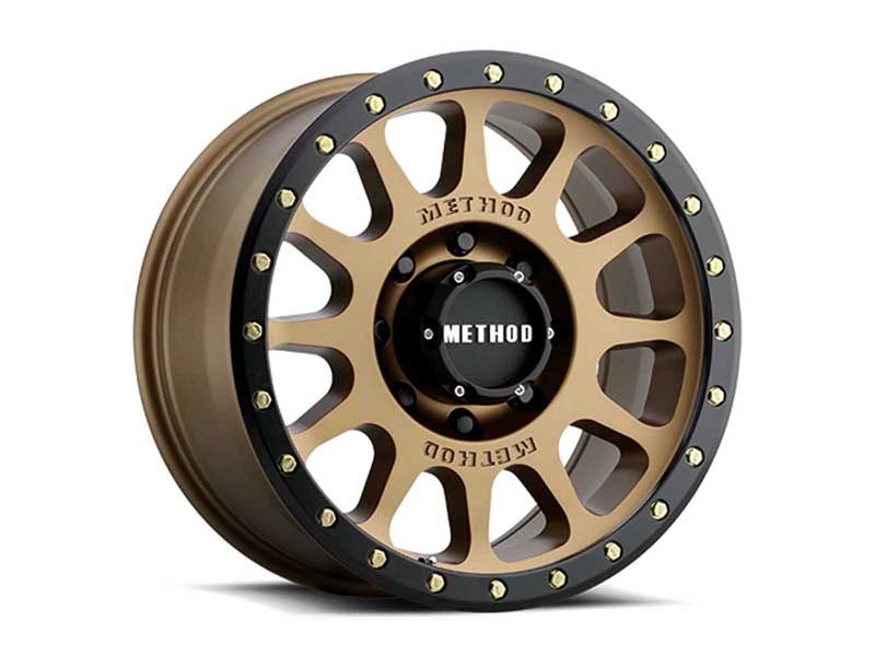 Method Wheels MR30578580900 17x8.5 NV MR305 8 x 165.1 Offset 0 Lip 1.3 Bronze BRZ Black Street Loc