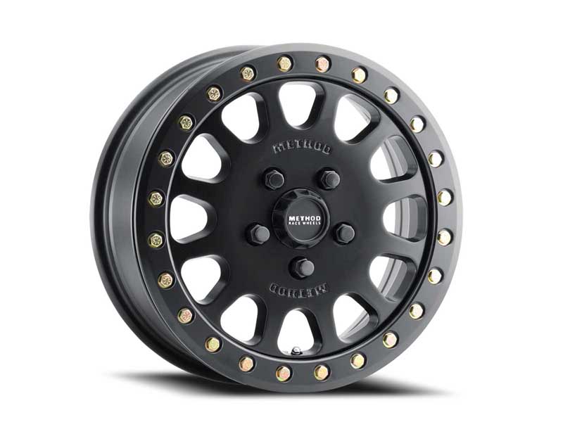 Method Race Wheels MR40156012551B 15x6 MR401 Beadlock UTV 5 x 114.3 Offset 49 Lip 0 Matte Black MB