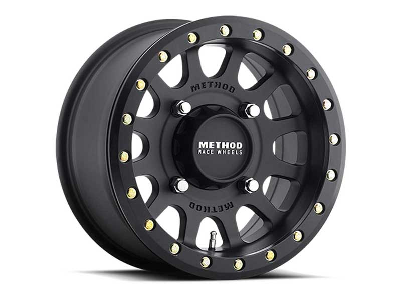 Method Wheels MR40157012552B 15x7 MR401 Beadlock UTV 5 x 114.3 Offset 38 Lip 0.79 Matte Black MB