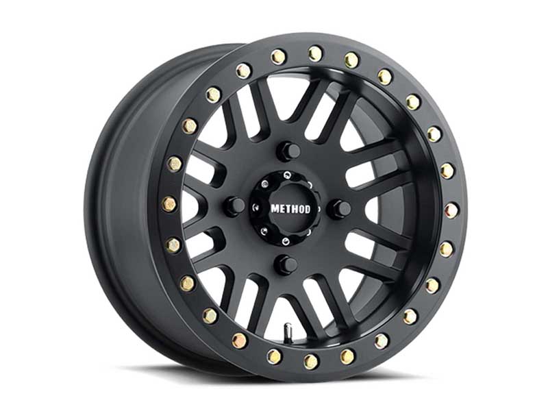 Method Race Wheels MR40651046555B 15x10 MR406 Beadlock UTV 4 x 156 Offset -2 Lip 3.11 Matte Black MB