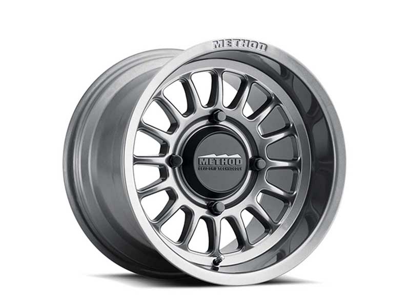Method Wheels MR41157046852 15x7 MR411 Bead Grip UTV 4 x 156 Offset 38 Lip 1.57 Gloss Titanium SL