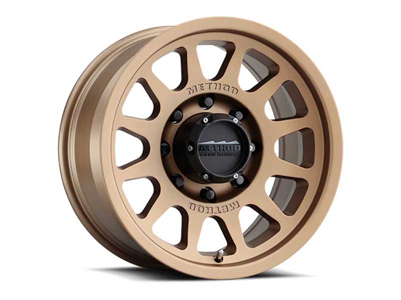 Method Race Wheels MR70379080912N 17x9 Bead Grip MR703 8 x 165.1 Offset -12 Lip Size 1.18 Bronze BRZ