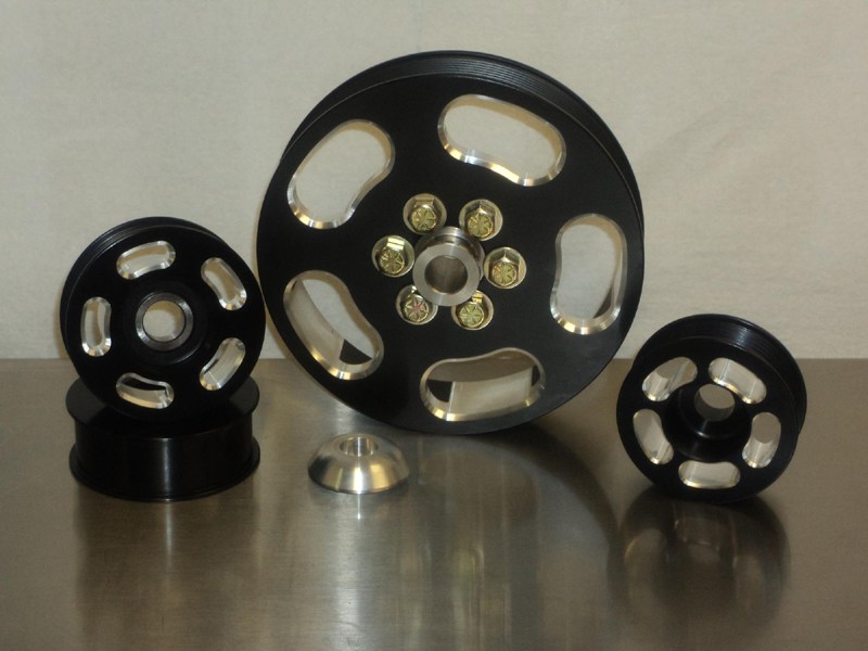 MTI Racing 6RibkitCamaro Billet Pulley Set 2010 2011 2012 2013 Camaro