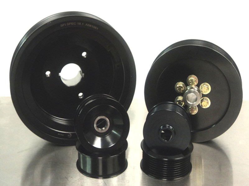 MTI Racing 8RibkitCamaro Billet Supercharger Pulley Set 2010 2011 2012 2013 Camaro