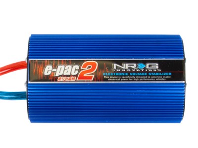 NRG Innovations EPAC-200BL EPAC Electronic Voltage Stabilizer - Blue