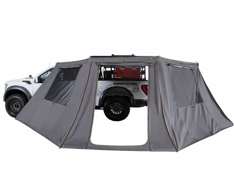 Overland 18159919 HD Nomadic 180 LTE Awning Wall, Universal, Grey Body, Green Trim W/Storage Bag