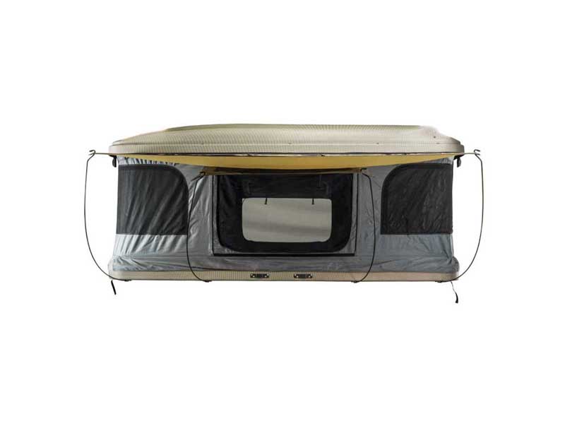 Overland 18199901 HD Bundu 2 Hard Shell Pop Up Roof Top Tent, 2 Person, Grey Body & Black Rainfly