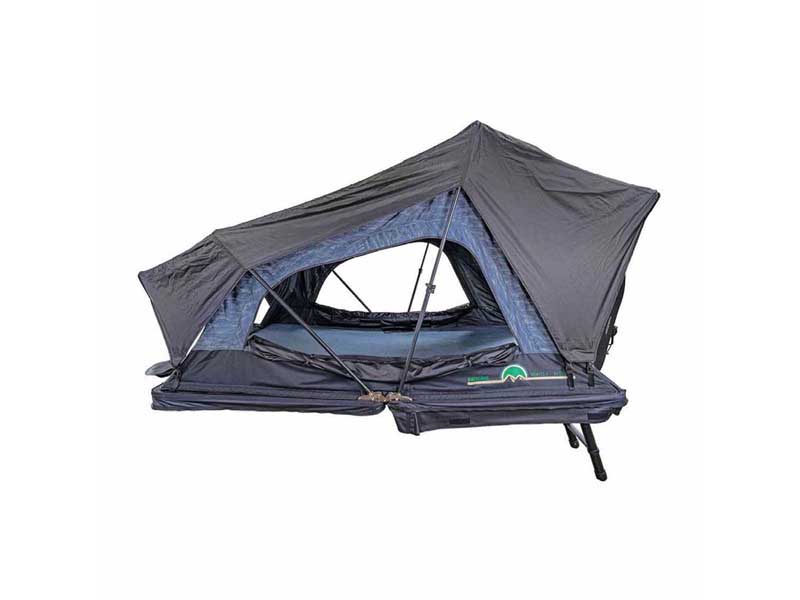 Overland 18209904 XD Sherpa S4S Soft Sided Roof Top Tent, 4 Person, Grey Body & Black Rainfly