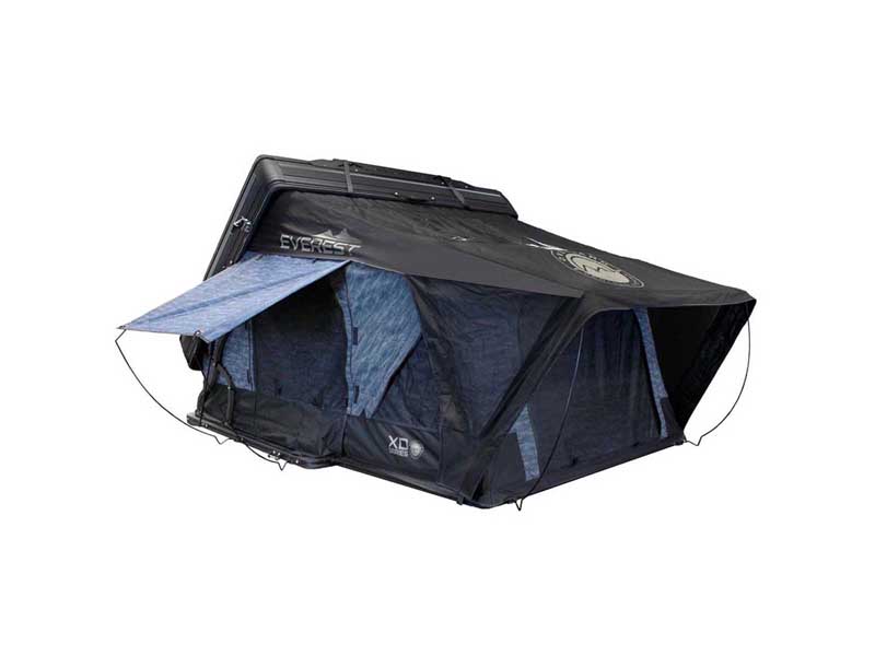Overland 18489902 XD Everest 2 Cantilever Aluminum Roof Top Tent, 2 Person, Grey Body/Black Rainfly