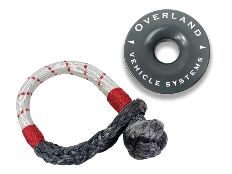 Overland Vehicle Systems 19-4716 recovery ring soft shackle Combo Pack 41,000 lb.