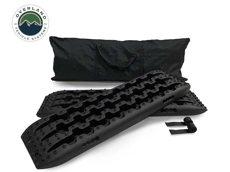 Overland Vehicle Systems 19169910 Recovery Ramps for 4WDs Gray/Black Universal + Storage Bag