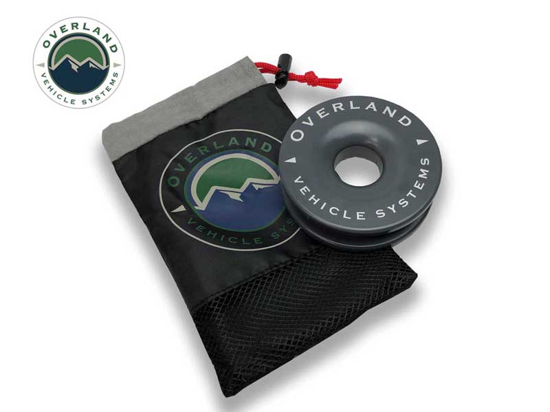 Overland Vehicle Systems 19230003 Recovery Snatch Ring 4.00 41,000 lb. Gray With Storage Bag