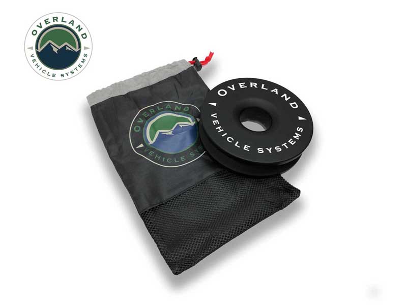 Overland Vehicle Systems 19240004 Recovery Ring 6.25 Inch 45,000 lb. Black With Storage Bag