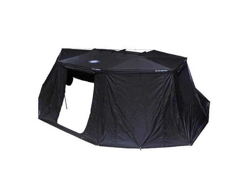 Overland 19690003 XD Nomadic 270 Awning Wall 1 W/Black Out, Driver Side, Black Body/Trim/Storage Bag