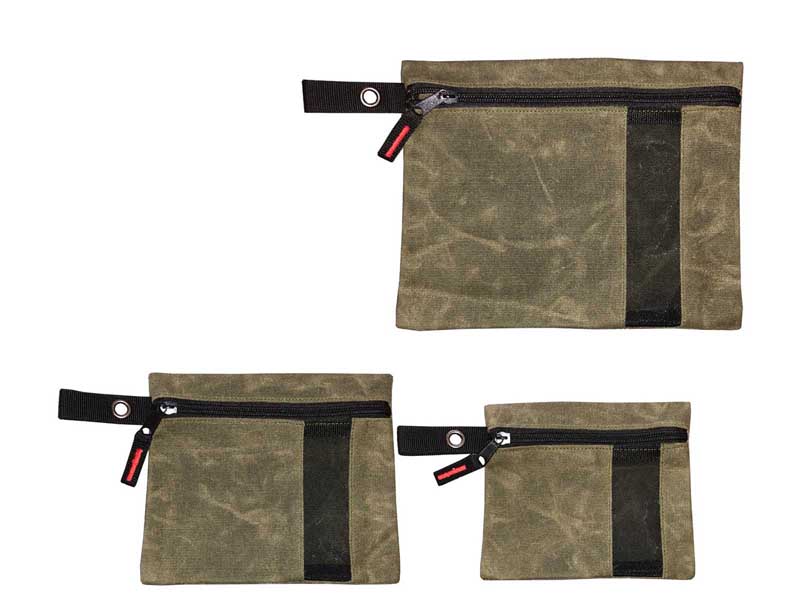 Overland Vehicle Systems 21069941 Waxed Canvas Small Size Utility Bags with Pockets