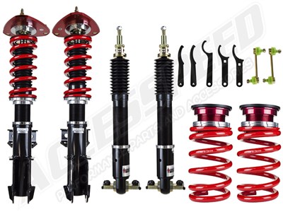 Pedders PED-161199 Extreme Xa Front & Rear Coilover Plus Kit W/Plates 2015-up Mustang W/Magneride