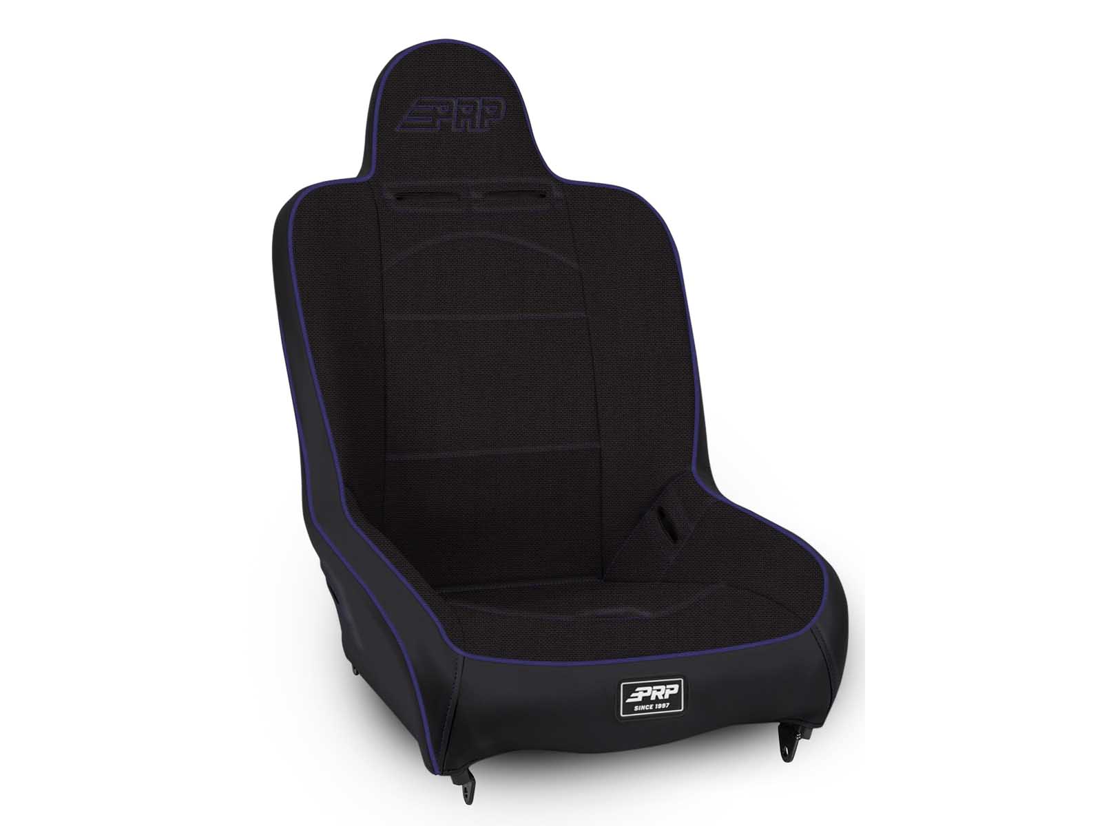 PRP Seats A100110-50-M Premier High Back Suspension Seat Black and Purple Tweed