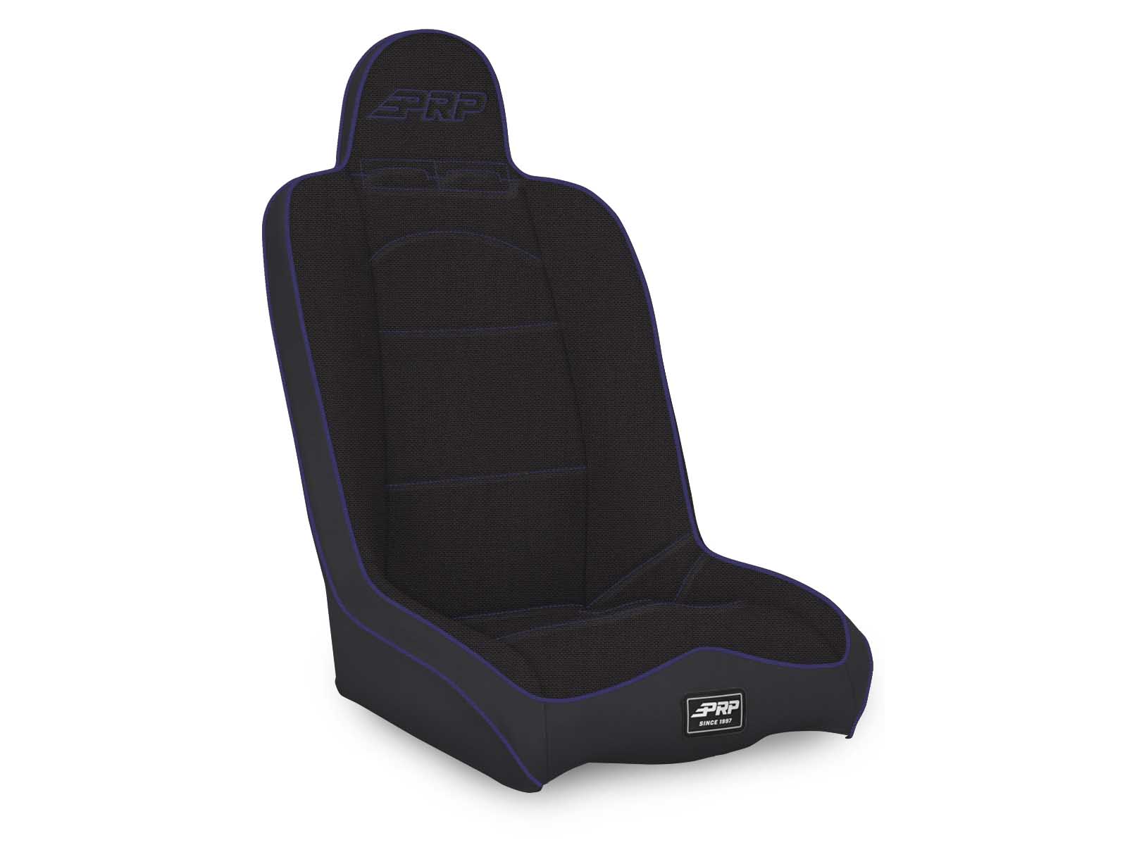 PRP Seats A140110-50-M Daily Driver High Back Suspension Seat Black and Purple Tweed