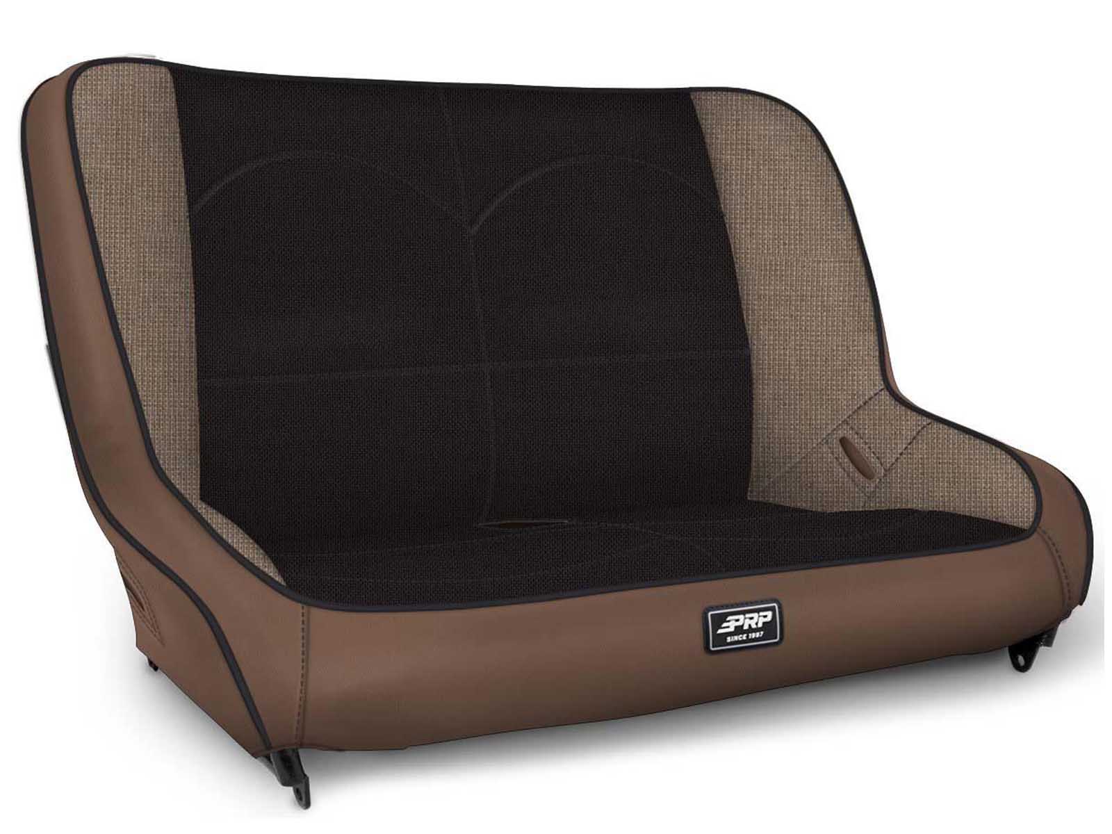 PRP Seats A3610-47-64 Low Back Rear Bench for Jeep JKU/JLU Tan and Black