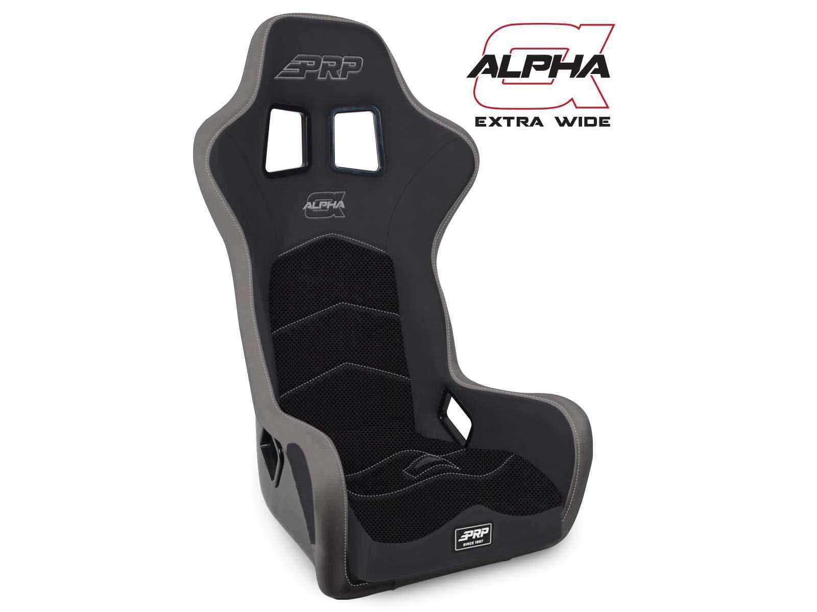 PRP Seats A3902-203 Alpha Composite Seat Extra Wide Black and Gray