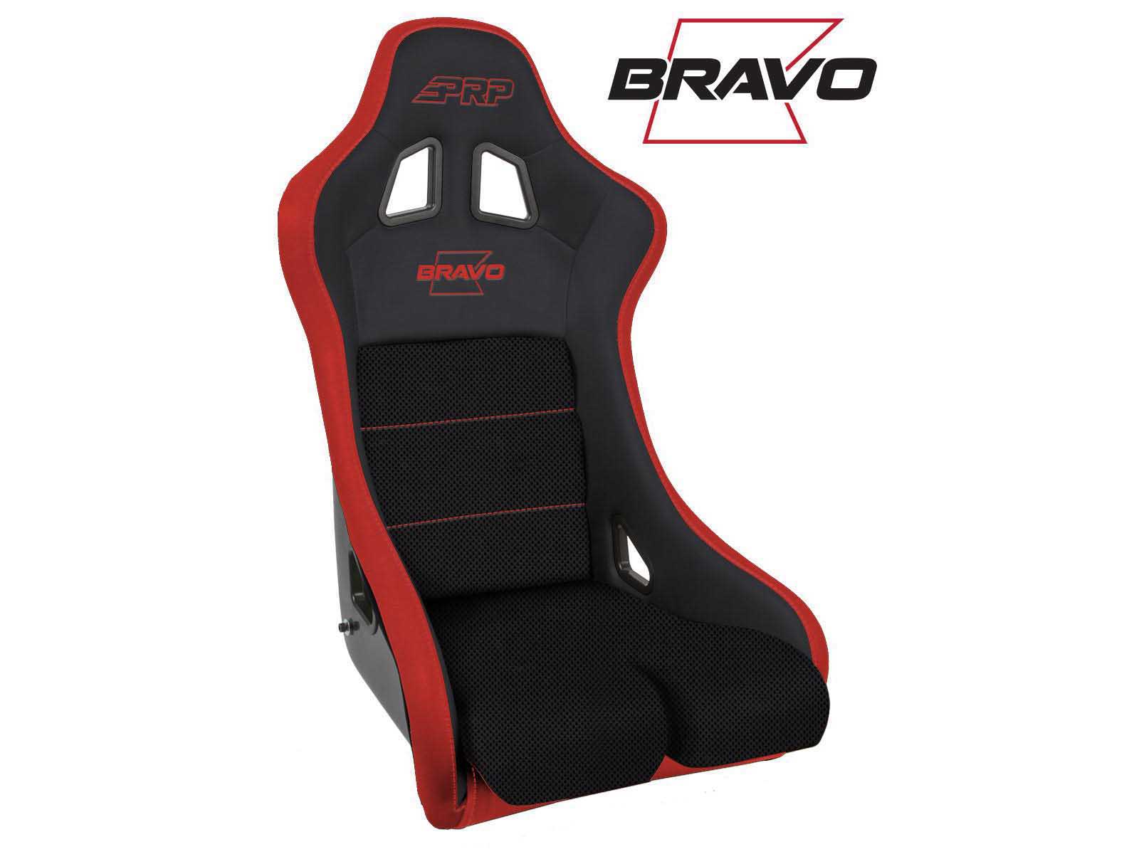 PRP Seats A4502-237 Bravo Composite Seat Black and Red