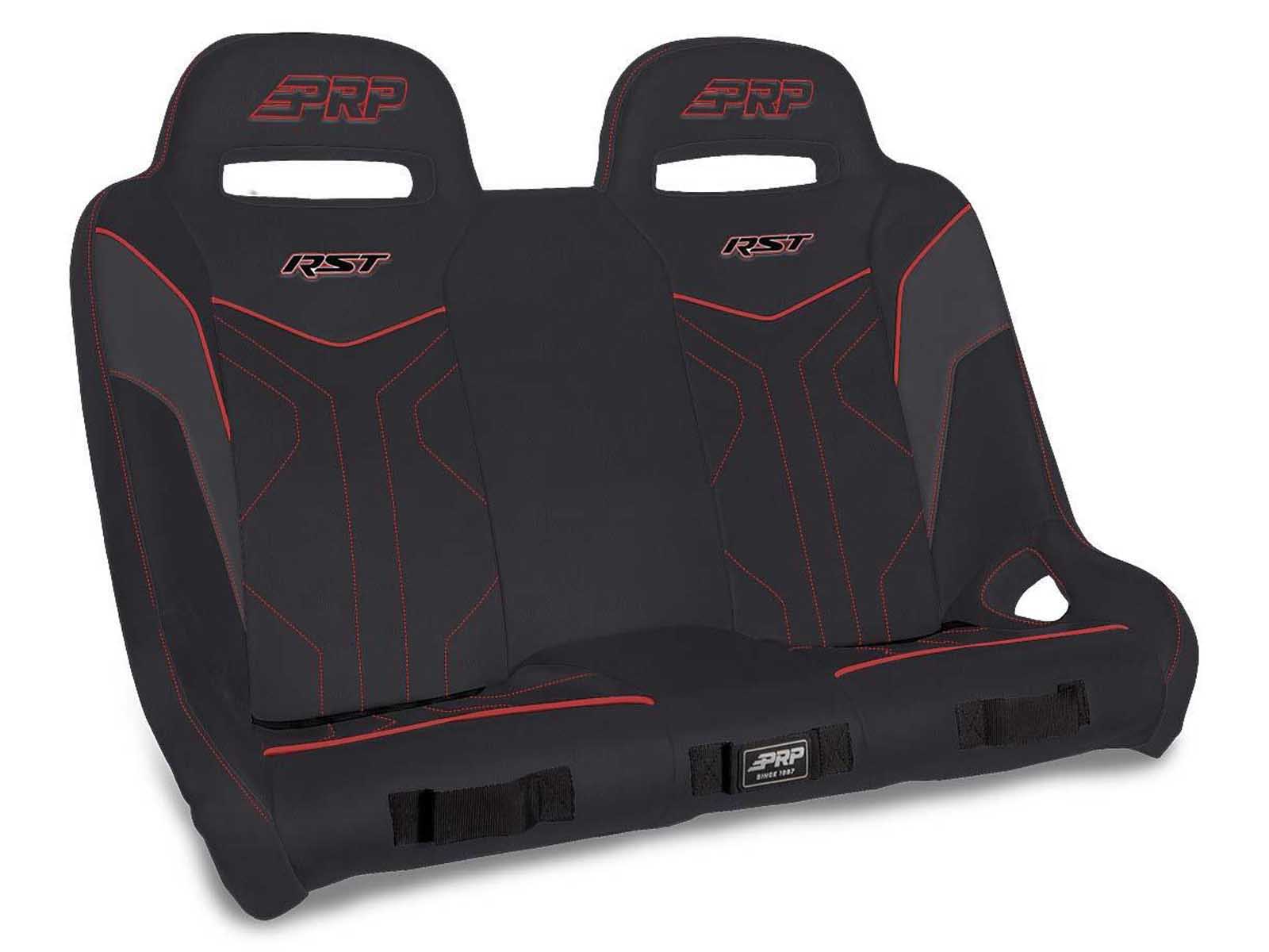 PRP Seats A4901-204 RST Rear Suspension Bench for RZR XP4 1000 XP4 Turbo XP4 Turbo S Black and Red