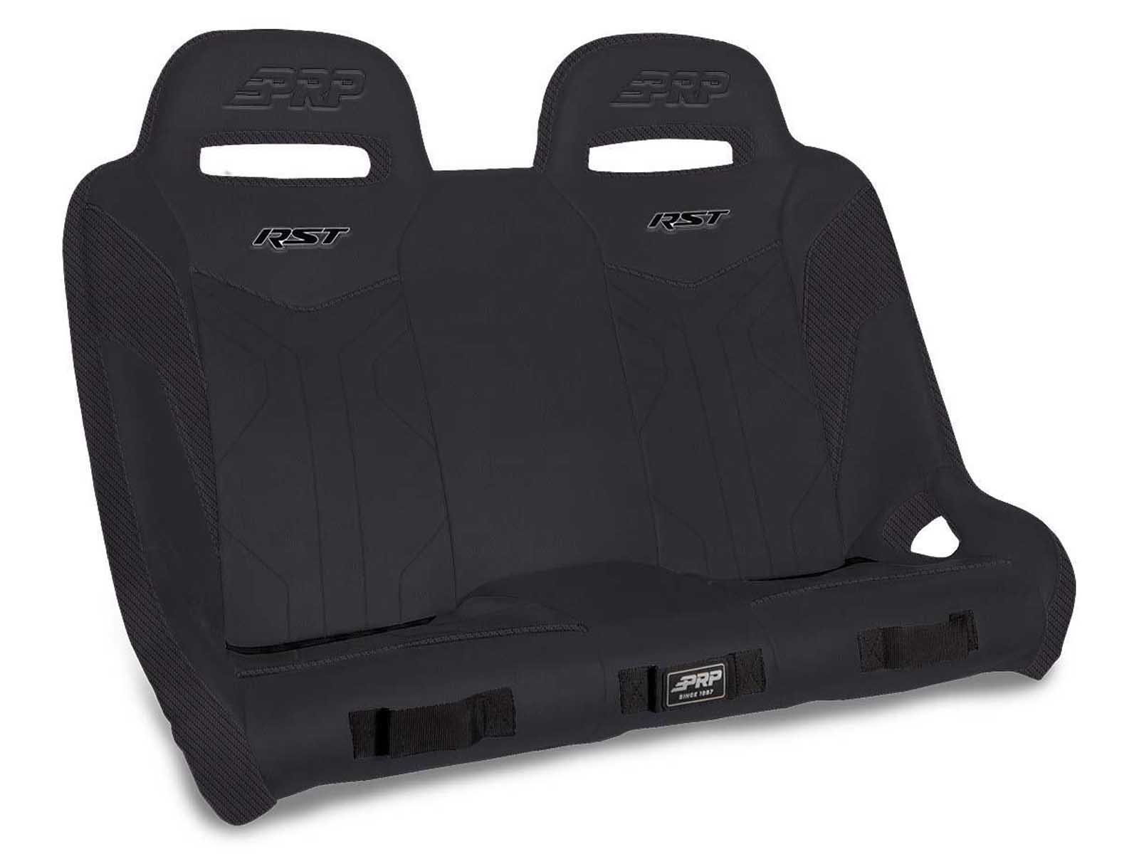 PRP Seats A4901-PORXP-QR-201 RST Quick Release Rear Suspension Bench Seat for Polaris Black