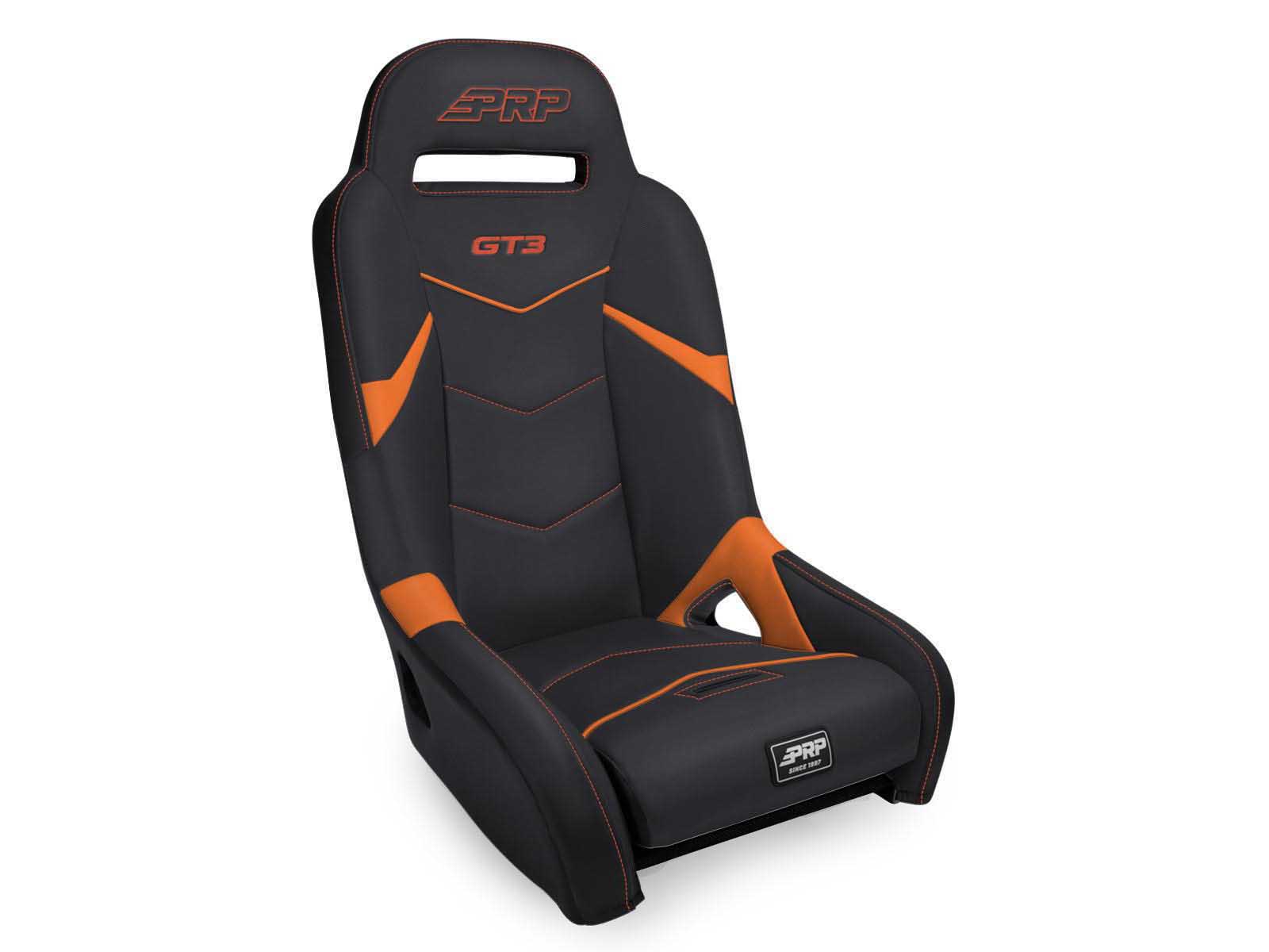 PRP Seats A7301-PORXP-207 GT3 Suspension Seat Black and Orange