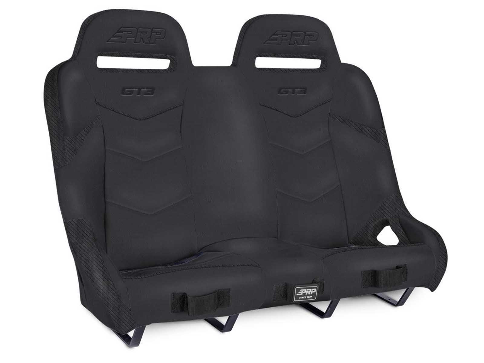PRP Seats A74-PORXP-QR-201 GT3 Quick Release Rear Suspension Bench Seat for Polaris Black